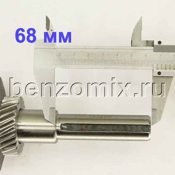 Коленвал 168FA 68-19 мм шпонка-01